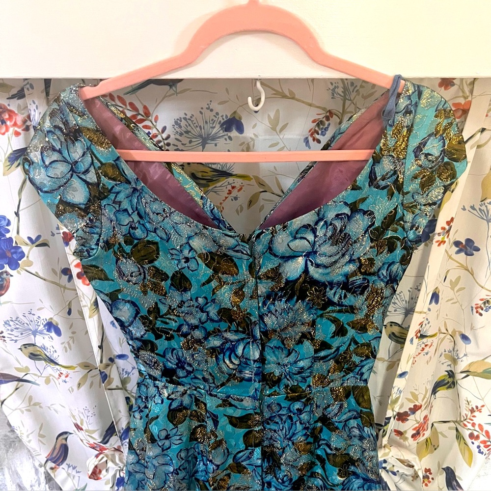Vintage Jay Herbert Cocktail Brocade Wiggle Dress XS/S - Picture 4 of 5